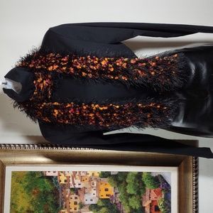 Artisan Crafted Hand Crochet Eyelash Fringe Scarf